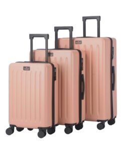 WALKER SET 3 VALISES FLAMINGO 35L W35 X H55 X D23CM - 2.75KG 60L W45 X H66 X D26CM - 3.7KG