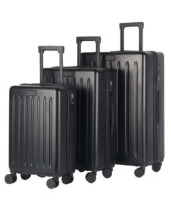 WALKER SET 3 VALISES NOIR 35L - W35 X H55 X D23CM 2.75KG 60L - W45 X H66 X D26CM 3.7KG