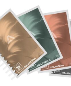 CARNET SPIRALE MANO 7X11CM 90G A7 - Q5 AURORA - 100P SPIRALE COTE GAUCHE