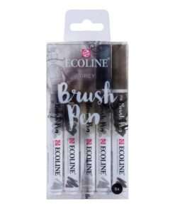 ECOLINE BRUSHPEN SET 5 GRIS TALENS