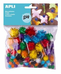 APLI 78 POMPONS GLITTER