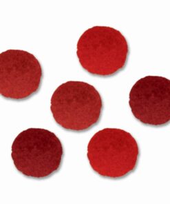 ARTEMIO POMPONS 12P 2.5CM ROUGE