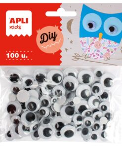 YEUX MOBILES ADH NOIR RD 100P