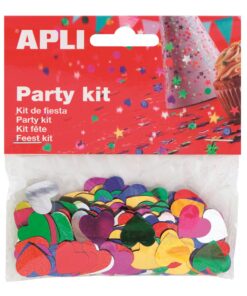 APLI CONFETTIS COEUR 15MM 14GR - COULEURS ASSORTIES