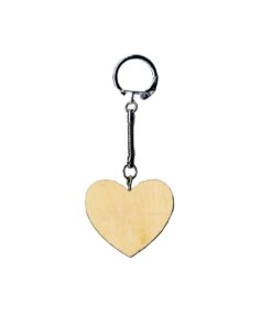 ARTEMIO PORTE CLEF COEUR EN BOIS 4CM
