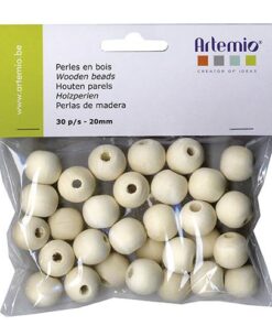 ARTEMIO 20 PERLES BOIS 20MM