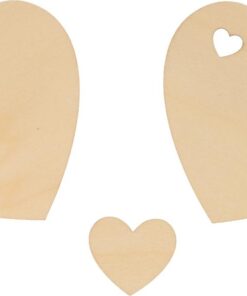 ARTEMIO 40 COEURS EN BOIS DIFFERENTES TAILLES