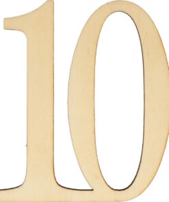 ARTEMIO 12 CHIFFRES EN BOIS 9.5 CM