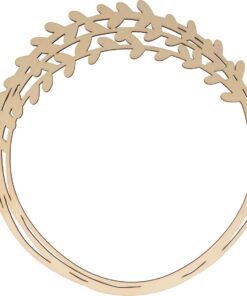 COURONNE BOIS LET IT SNOW 35*0.5CM