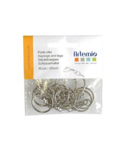 ARTEMIO CHAINE PORTE CLES 10PC 25MM