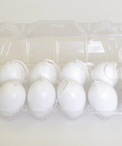 ARTEMIO 12 OEUFS PLASTIQUES A DECORER - 12X 6CM