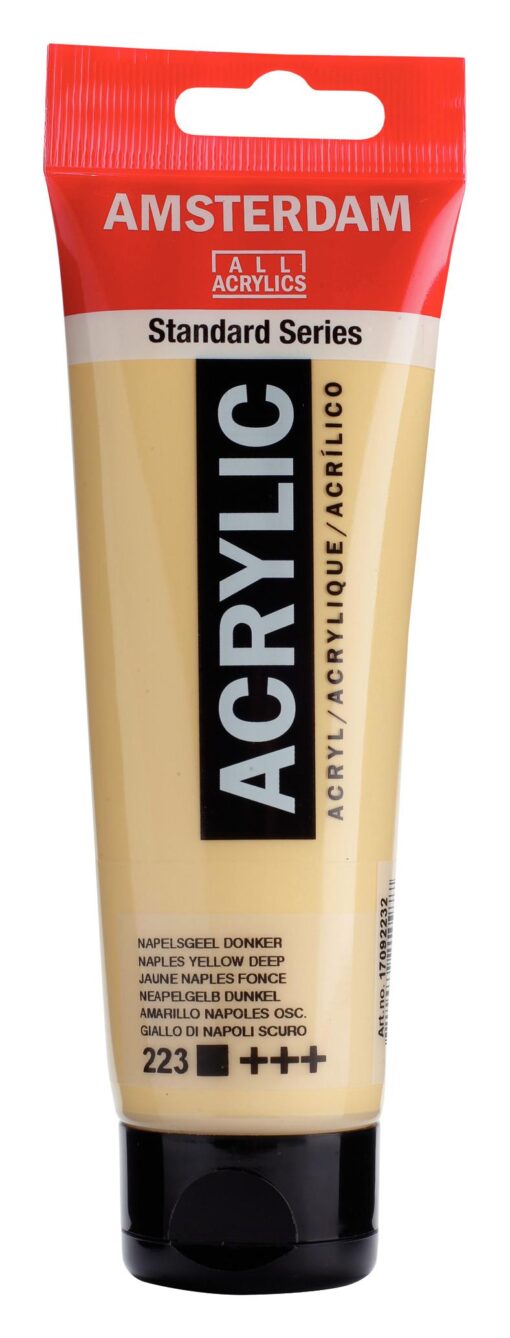 AAC 120ML JAUNE NAPLES FONCE - ACRYLIQUE AMSTERDAM - GOUACHE