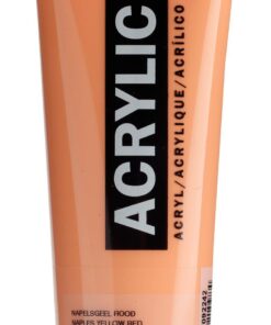 AAC 120ML JAUNE NAPLES ROUGE - ACRYLIQUE AMSTERDAM - GOUACHE