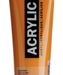 AAC 120ML OCRE OR - ACRYLIQUE AMSTERDAM - GOUACHE