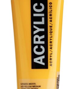 AAC 120ML JAUNE AZO MOYEN - ACRYLIQUE AMSTERDAM - GOUACHE