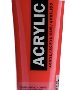 AAC 120ML ROUGE TRANSP MOYEN - ACRYLIQUE AMSTERDAM - GOUACHE