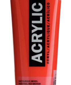 AAC 120ML ROUGE NAPHTOL MOYEN - ACRYLIQUE AMSTERDAM - GOUACHE