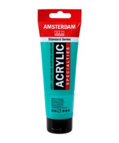AAC 120ML VERT METAL 836 GOUACHE ACRYLIQUE AMSTERDAM TALENS