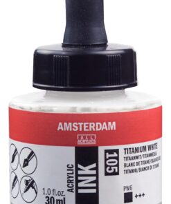 ENCRE ACRYL BLANC DE TITAN 30ML AMSTERDAM ACRYLIQUE