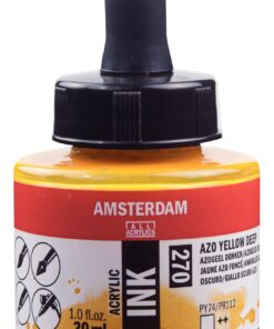 ENCRE ACRYL JAUNE AZO FONCE 30ML AMSTERDAM ACRYLIQUE