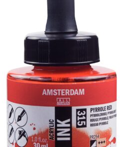 ENCRE ACRYL ROUGE PYRROLE 30ML AMSTERDAM ACRYLIQUE