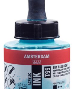 ENCRE ACRYL BLEU CELESTE CLAIR 30ML AMSTERDAM ACRYLIQUE