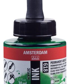ENCRE ACRYL VERT PERMANENT CLA 30ML AMSTERDAM ACRYLIQUE VERT PERMANENT CLAIR