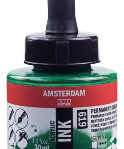ENCRE ACRYL VERT PERMANENT FON 30ML AMSTERDAM ACRYLIQUE VERT PERMANENT FONCE