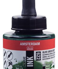 ENCRE ACRYL VERT OLIVE FONCE 30ML AMSTERDAM ACRYLIQUE