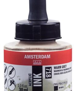 ENCRE ACRYL GRIS CHAUD 30ML AMSTERDAM ACRYLIQUE