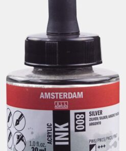 ENCRE ACRYL ARGENT 30ML AMSTERDAM ACRYLIQUE