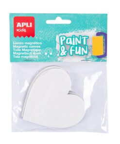 APLI MINI COEUR TOILE MAGNETIQ 7.5CM