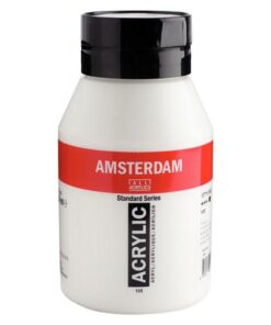 AMSTERDAM ACRYL 1000ML BLANC TITANE