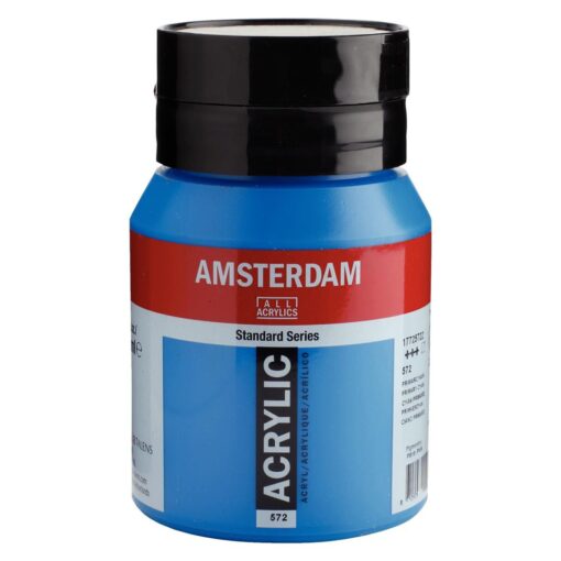 AMSTERDAM ACRYL 500ML CYAN PRIMAIRE
