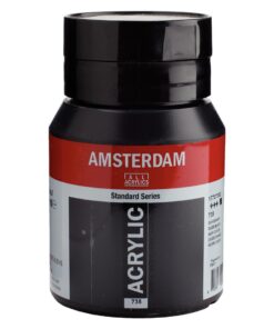 AMSTERDAM ACRYL 500ML NOIR OXYDE