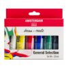 AMSTERDAM ACRYL SET 6 X 20ML GOUACHE ACRYLIQUE TALENS