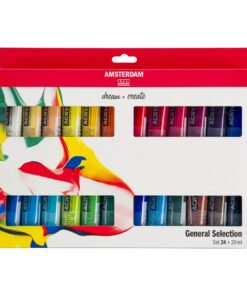 AMSTERDAM ACRYL SET 24 X 20ML GOUACHE ACRYLIQUE TALENS
