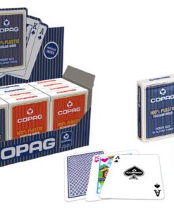 JEU DE CARTES COPAG - POKER BLEU/ROUGE - REGULAR FACE 63X88MM 100% PLASTIQUE ETANCHE