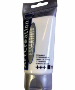 PEINTURE 75ML BLANC DE TITANE - GOUACHE - ACRYLIQUE ART CREATION