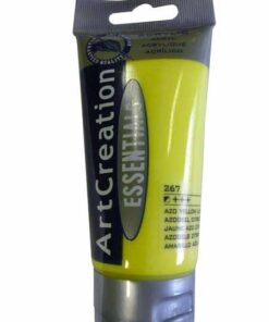 PEINTURE 75ML JAUNE AZO CITRON - GOUACHE - ACRYLIQUE ART CREATION