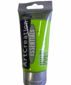 PEINTURE 75ML VERT JAUNATRE - GOUACHE - ACRYLIQUE ART CREATION