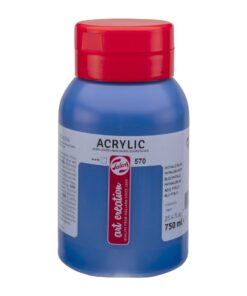 TALENS ACRYLIQUE 750ML BLEU PHTALO - GOUACHE