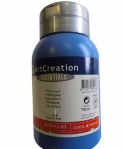 TALENS ACRYLIQUE 750ML CYAN GOUACHE ACRYLIQUE