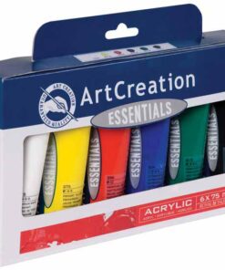 TALENS SET 6 TUBES ACRYL 75ML GOUACHE ACRYLIQUE