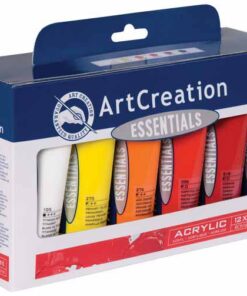 TALENS SET 12 TUBES ACRYL 75ML GOUACHE ACRYLIQUE