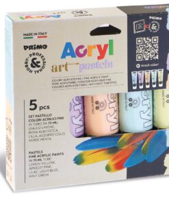 PRIMO 5 TUBES ACRYL PASTEL 75ML - MADE IN ITALY