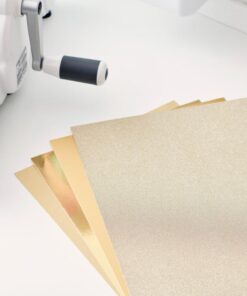 ARTEMIO 50 FEUILLES A4 OR SIZZIX - PAPIER CARTONNE 250GR PRESTIGE - 20.3 X 29.2CM