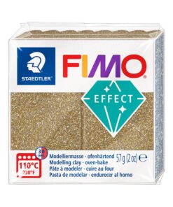 FIMO EFFECT 57GR GLITTER OR PATE A MODELER STAEDTLER