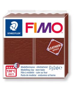 FIMO EFFECT 57GR CUIR NOISETTE PATE A MODELER STAEDTLER
