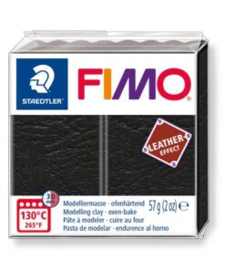 FIMO EFFECT 57GR CUIR NOIR PATE A MODELER STAEDTLER